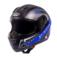 Mũ bảo hiểm fullface GRO ST13 dán tem, nón bảo hiểm dáng thể thao cá tính mạnh mẽ cho các phượt thủ - Hàng chính hãng
