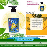 Sữa Tắm Dưỡng Da Hương Chuối ( MADELYN MINIONS BOOSTER BATH AND SHOWER BANANA WONDERFUL) 500ml
