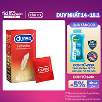 Bao cao su Durex Fetherlite Hộp 12 Bao