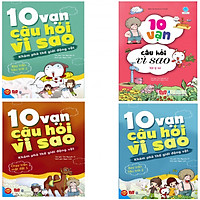 Combo 4 cuốn 10 Vạn Câu Hỏi Vì Sao + 2 bút bi hình và 4 bookmark