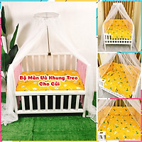 Màn Nôi Cũi KIDSSUN Cho Bé Và Khung Inox Treo Mùng Chất Liệu Dày Dặn Chống Muỗi Cho Nôi Cũi Trẻ Sơ Sinh