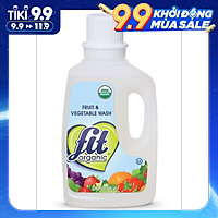 Nước ngâm rửa rau củ quả hữu cơ Fit Organic 946ml
