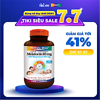 Viên Uống Melatonin Bổ Sung Magie Giúp Ngủ Ngon Nhanh Và Giảm Stress Cho Các Cơ Holistic Way Extra Strength Melatonin 10Mg With Magnesium 150Mg (30 Viên)