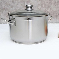 Nồi Luộc Gà Inox 430 Bếp Từ 3 Đáy Nắp Kính Fivestar Tặng 10 Muỗng Ăn (28cm)