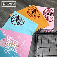 M-5799 Áo Thun Nữ Tay Ngắn Cổ Tròn In Chữ DON'T BE A BONE HEAD 2020