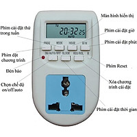 Ổ cắm thông minh hẹn giờ tắt mở.
