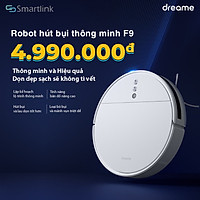 Robot hút bụi lau nhà thông minh Xiaomi Dreame F9 - Lực hút 2500 PA - Hàng chính hãng