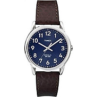 Timex Men's T2P319 Easy Reader Brown Leather Strap Watch