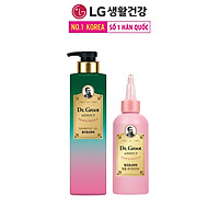 Bộ đôi dầu gội xả chăm sóc da đầu và ngăn tóc gãy rụng Reen Dr.Groot Addict - Hương Pear & Freesia 385ml+180ml