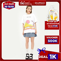 Áo thun UNISEX tay lỡ in đồi núi cá tính GUMAC ATB550