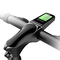 Wireless Bike Stem Computer Multi Functional LCD Screen Cycling Computer Mountain Bike Handlebar Speedometer IP65