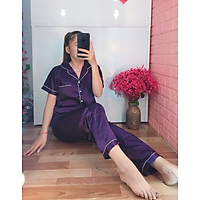 Đồ Bộ Lụa/Satin Dài Mặc Ở Nhà Nữ - Bộ Quần Áo Ngủ Nữ Mặc Mùa Hè, Nhiều Màu Dễ Thương