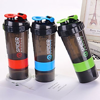 Bình Lắc Shaker Thể Thao Tập GYM 3 Ngăn Tiện Dụng 500ml BN10
