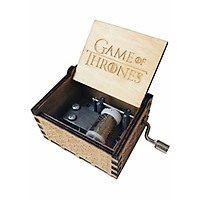 Hộp Nhạc Gỗ Cổ Điển Khắc Chữ Game of Thrones