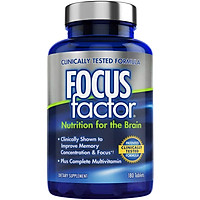 Thực phẩm bổ sung vitamin hỗ trợ trí não Focus Factor 180 Viên (Mẫu mới nhất) - Nhập khẩu Mỹ