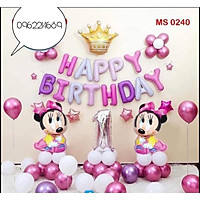 Set Bóng Sinh Nhật Happy Birthday Hoàng Gia/Chuột