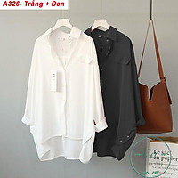Áo sơ mi nữ form rộng - A326