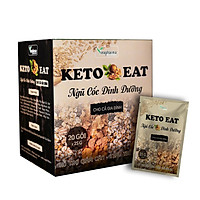 Hộp ngũ cốc dinh dướng KETO EAT 20 gói ( 25g/gói )