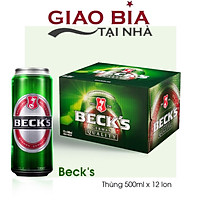 Bia Becks Xanh Thùng 12 Lon 500ml
