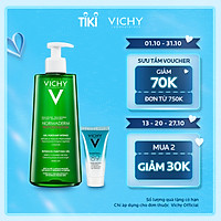 Bộ Sản Phẩm Gel Rửa Mặt Làm Sạch Sâu, Giảm Bã Nhờn Và Se Khít Lỗ Chân Lông VICHY Normaderm Phytosolution Intensive Purifying Gel