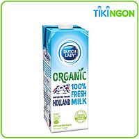 Hộp Sữa Tươi Tiệt Trùng Dutch Lady Cô Gái Hà Lan Organic (1L)