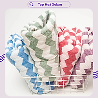 Khăn tắm Kẻ zizac to size 70x140cm (giao màu ngẫu nhiên)