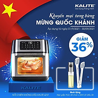NỒI CHIÊN KHÔNG DẦU KALITE Q10 HÀNG CHÍNH HÃNG - QUÀ TẶNG KÈM BÌNH XỊT DẦU + KẸP GẮP