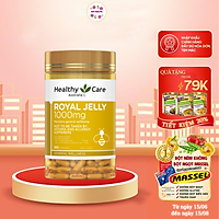 Viên Uống Sữa Ong Chúa Healthy Care Royal Jelly 1000mg 365v của Úc Tăng Cường Sức Đề Kháng, Hỗ Trợ Tim Mạch, Huyết Áp, Bảo Vệ Da, cải thiện giấc ngủ