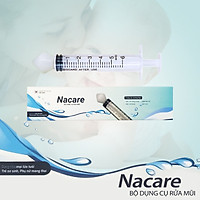 Bộ dụng cụ rửa mũi Nacare đầu silicone mềm, kháng khuẩn