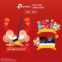 Bộ Chuyển Đổi USB Wifi TP-Link Archer T2U Plus Công Suất Cao AC600 - Hàng Chính Hãng