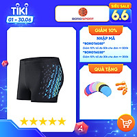 Quần bơi nam Boxer YESURE Diamon Chất liệu polyester Spandex cao cấp , chống thấm , nhanh khô form Fitness thời trang (Tặng kèm nón bơi + bịt tai silicon)- Hàng Chính Hãng