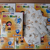 Khẩu trang y tế trẻ em N95 USASEN95 KIDS MASK 5 lớp kháng khuẩn cho bé ngăn khói bụi tránh tia UV