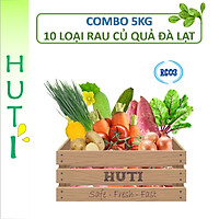 COMBO 5KG - 10 LOẠI RAU CỦ SẠCH ĐÀ LẠT - HUTI - RC03