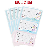 Nhãn Vở Học Sinh 3 Ô - Deli CA903 (15 Nhãn)