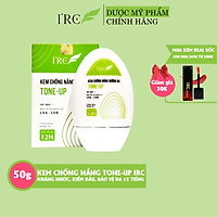 Kem chống nắng dưỡng da IRC TONE-UP cho da dầu mụn nhạy cảm đi biển chống thấm nước cho da mặt và body 12 tiếng 50g