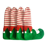 4 pcs/set Christmas chair feet cover Christmas Decoration Tables and chairs foot covers Non-slip Cases