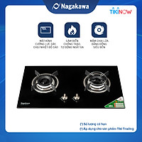 Bếp Gas Âm Đôi Mặt kính Nagakawa NAG1751 - Hàng Chính Hãng