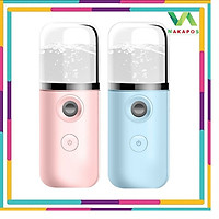Máy Phun Sương Xông Hơi Mặt NaNo Mini Cầm Tay Hỗ Trợ Dưỡng Da tối đa, xịt khoáng cho da mặt trẻ đẹp