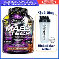 Sữa tăng cân tăng cơ Mass Tech 7lbs (~3.18kg) – Hỗ trợ Tăng Cân + Tăng Cơ + Tăng Sức Mạnh từ nguồn dinh dưỡng được thiết kế chuyên biệt cho quá trình này - Hàng nhập khẩu chính hãng - Thương hiệu Muscletech - Kèm quà tặng