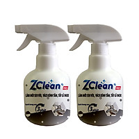 Combo 2 Chai ZClean Tẩy Cặn Canxi Trên Sen Vòi - Vách Kính Tắm 500ml