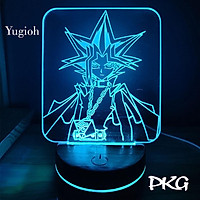 Đèn Ngủ Led 3D YUGIOH nhân vật Anime phát sáng 16 màu cảm ứng có điều khiển từ xa