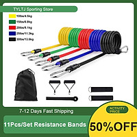 11 Cái/bộ Cao Su Chống Ban Nhạc Crossfit Huấn Luyện Tập Thể Dục Yoga Ống Kéo Dây Cao Su Mở Rộng Dây Thun Tập Thể Hình