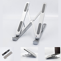 Giá đỡ dành cho LAPTOP, MACBOOK, IPAD bằng nhôm có thể điều chỉnh được độ cao và gấp gọn, đế tản nhiệt laptop di động