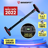 Thanh xà đơn gắn cửa, xà đơn treo tường GoodFit chịu lực 200kg, chốt khóa an toàn chông trượt tập luyện tại nhà GF201PU