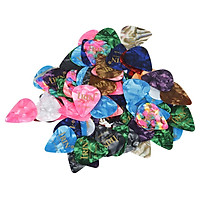 100pcs/box Celluloid 0.71mm Guitar Finger Pick Color Ukulele Guitar Picks