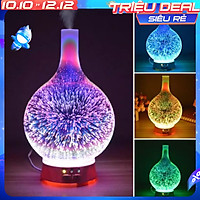 Máy Xông Tinh Dầu Hiệu Ứng Ánh Sáng 3D Cực đẹp, Máy Khuếch Tán Tinh Dầu Chuyên Dụng Xông Tinh Dầu Và Đèn LED 3D Trang Trí Phòng