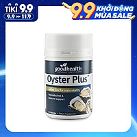 Tăng Cường Sinh Lý Nam Tinh Chất Hàu Goodhealth Oyster Plus Nhập Khẩu New Zealand Giúp Bổ Thận Tráng Dương, Cải Thiện Sức Khỏe Sinh Sản Và Chất Lượng Tinh Trùng, Hỗ Trợ Tình Trạng Xuất Tinh Sớm, Giảm Đau Lưng Mỏi Gối Chậm Mãn Dục – Lọ 60 viên