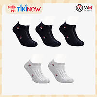 Combo 5 Đôi Tất Nam Vớ Nam Cổ Ngắn Lịch Lãm, Sang Trọng, Chất Liệu Sợi Cotton Co Giãn 4 Chiều Cao Cấp, Chống Hôi Chân MRM FASHION ( Mix Màu)