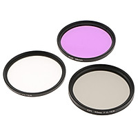 UV CPL FLD Professional Lens Filter Kit and Carry Pouch for DSLR Camera Lenses 46mm 49mm 52mm 55mm 58mm 62mm 67mm 72mm 77mm 82mm 40.5mm