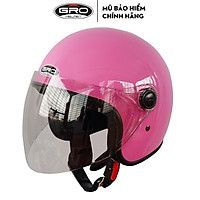 Mũ bảo hiểm GRO 3/4 đầu ST06 (T818) hai mẫu kính, thiết kế phong cách trẻ trung, nhiều màu, thời trang cho nam và nữ- Hàng chính hãng